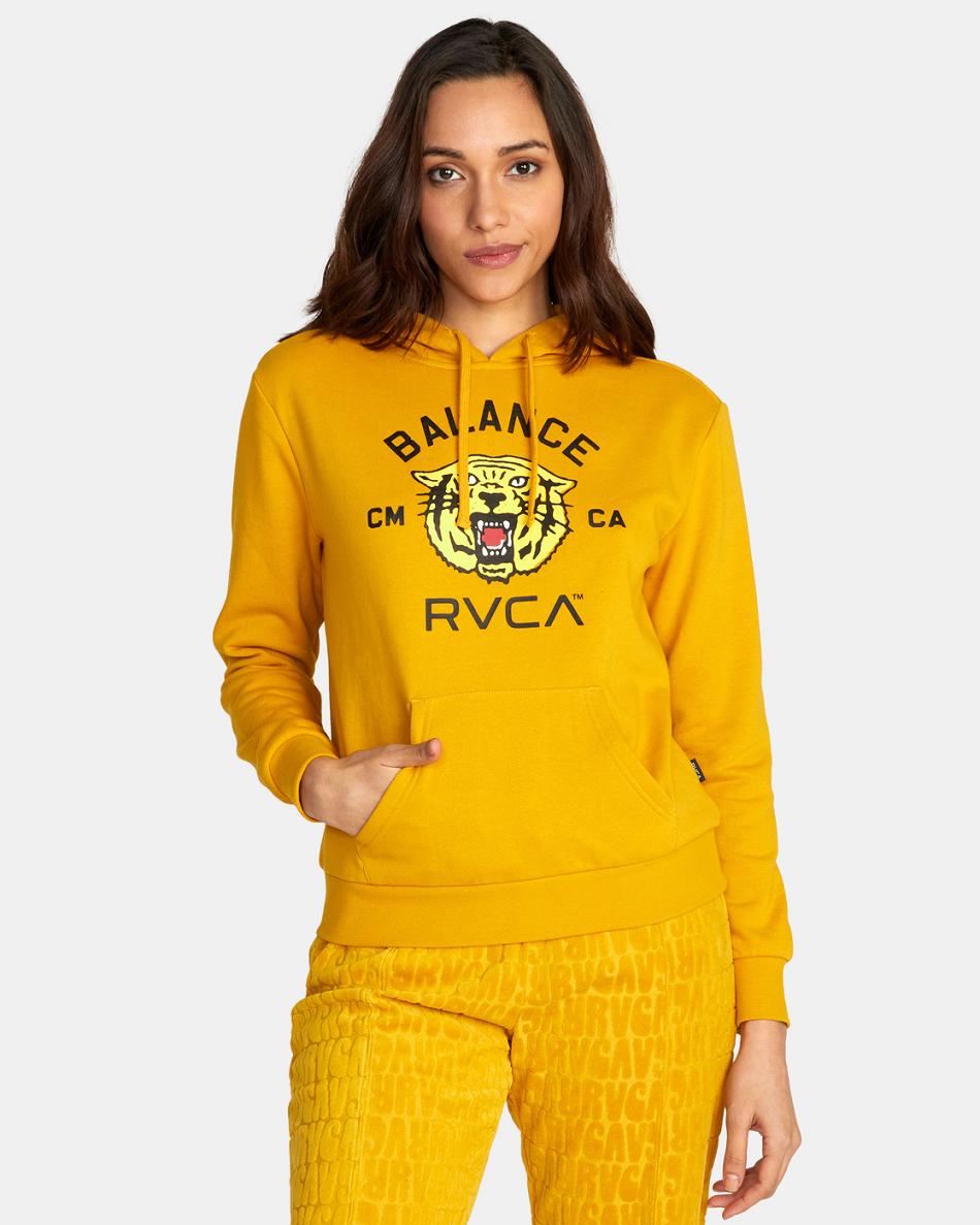 Sudadera Con Capucha Rvca Squadron Mujer Doradas | CONZX85827