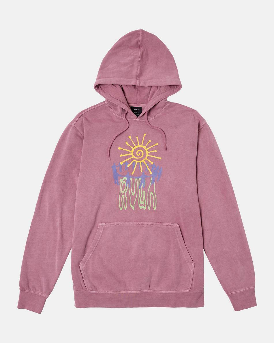 Sudadera Con Capucha Rvca Sun Worship Hombre Lavanda | COJVR68948