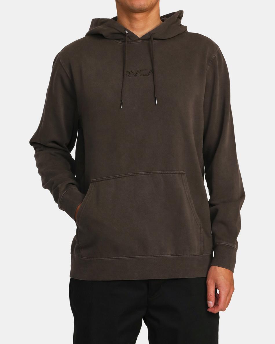 Sudadera Con Capucha Rvca Tonally Pullover Hombre Negras | COXBR78989