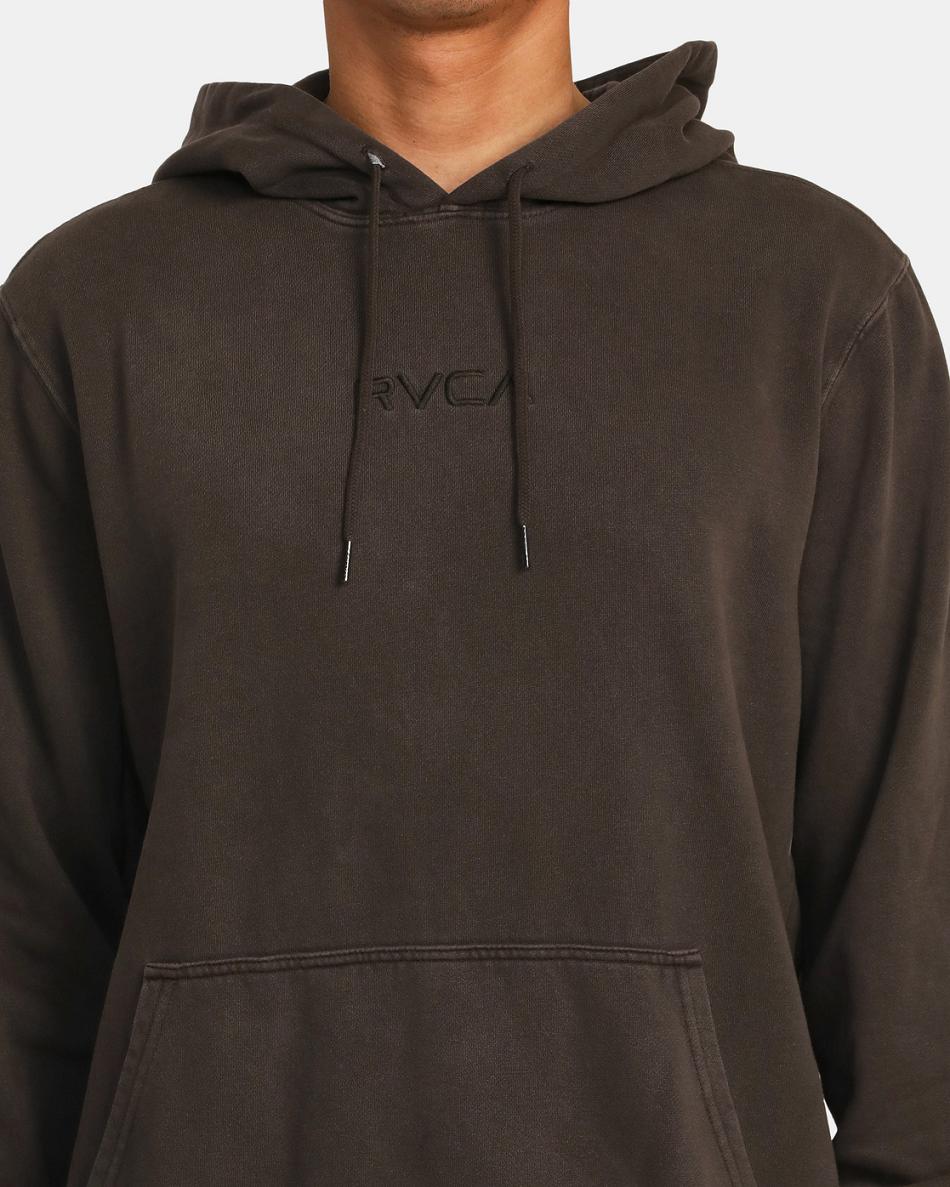 Sudadera Con Capucha Rvca Tonally Pullover Hombre Negras | COXBR78989