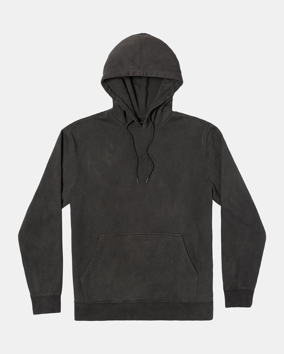 Sudadera Con Capucha Rvca Tonally Pullover Hombre Negras | COXBR78989