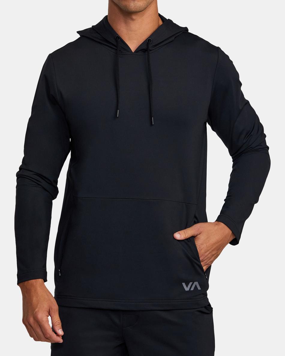 Sudadera Con Capucha Rvca Trainer Hombre Negras | ACOWC94998