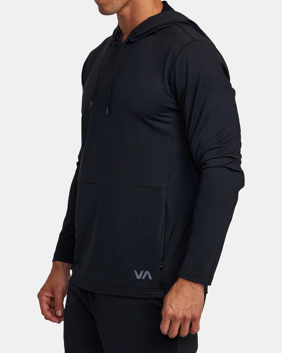 Sudadera Con Capucha Rvca Trainer Hombre Negras | ACOWC94998