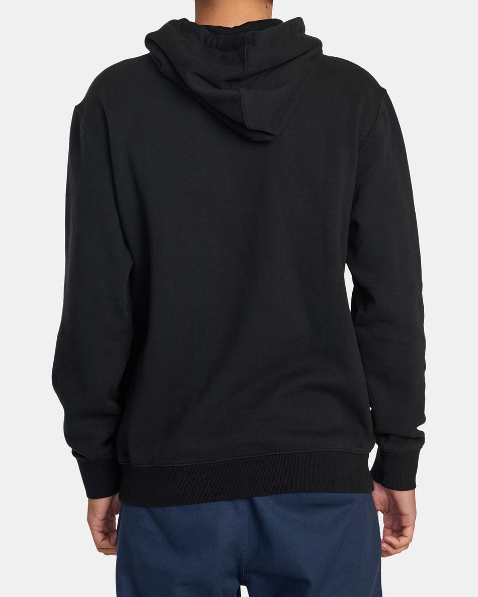 Sudadera Con Capucha Rvca VA All The Way Pullover Hombre Negras | COZDE63184