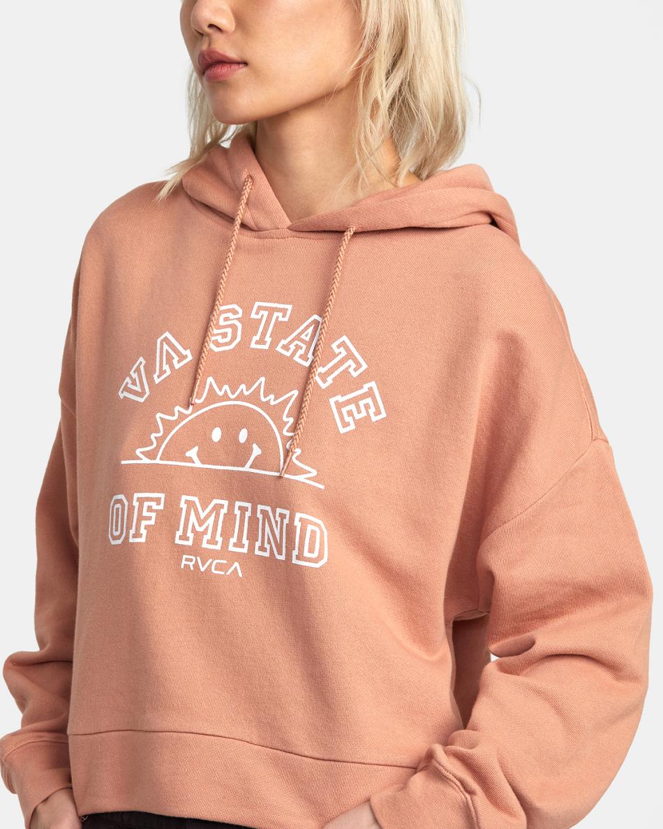 Sudadera Con Capucha Rvca VA State Of Mind Mujer Cork | BCOSD24760