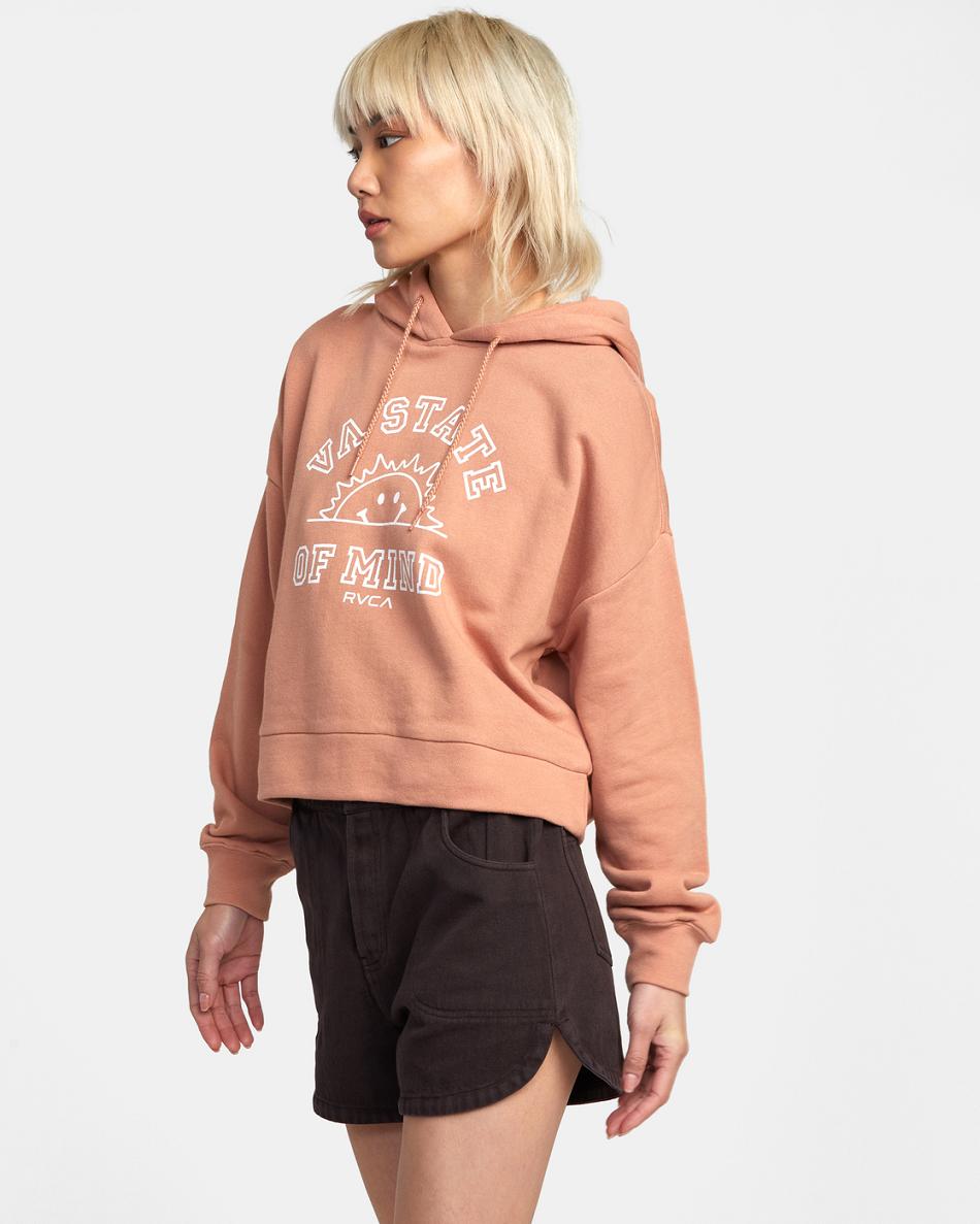 Sudadera Con Capucha Rvca VA State Of Mind Mujer Cork | BCOSD24760