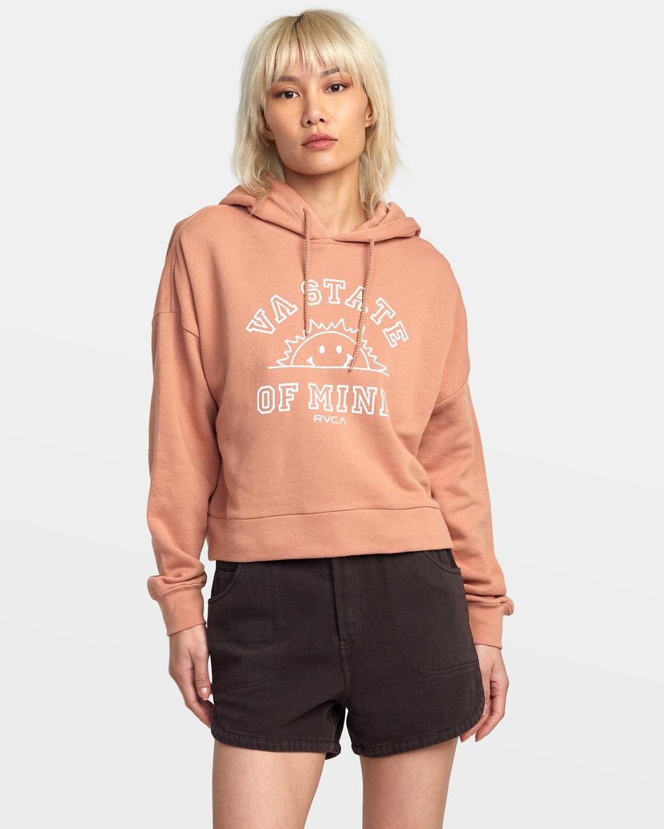 Sudadera Con Capucha Rvca VA State Of Mind Mujer Cork | BCOSD24760