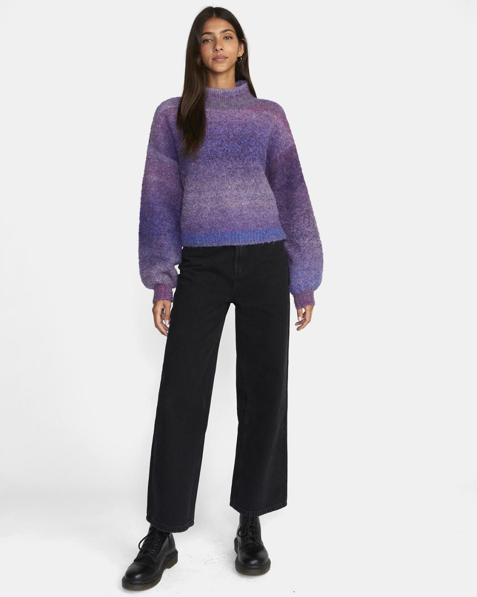 Suéteres Rvca Dream Cycle Turtleneck Mujer Lavanda | TCOPQ55071