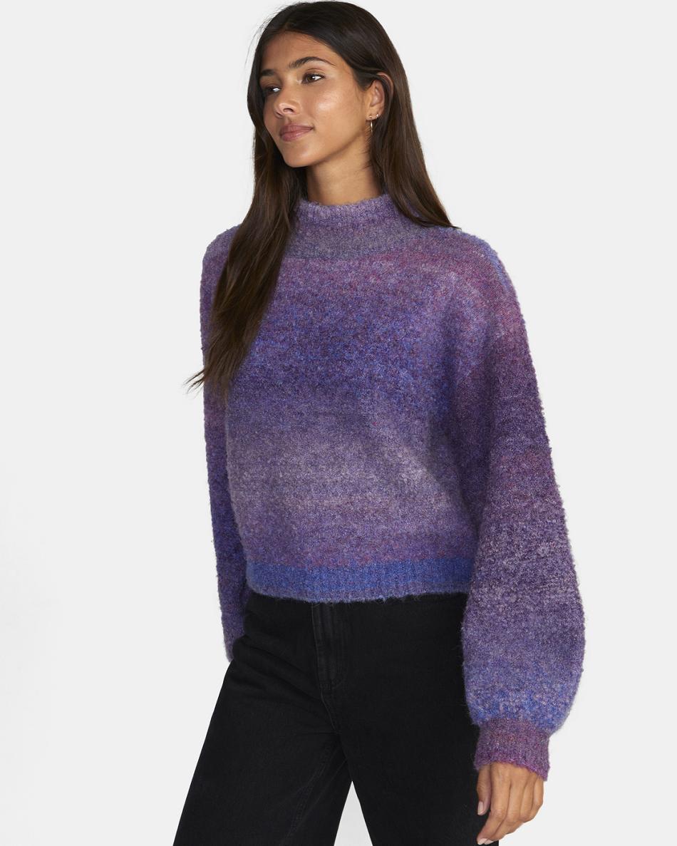 Suéteres Rvca Dream Cycle Turtleneck Mujer Lavanda | TCOPQ55071