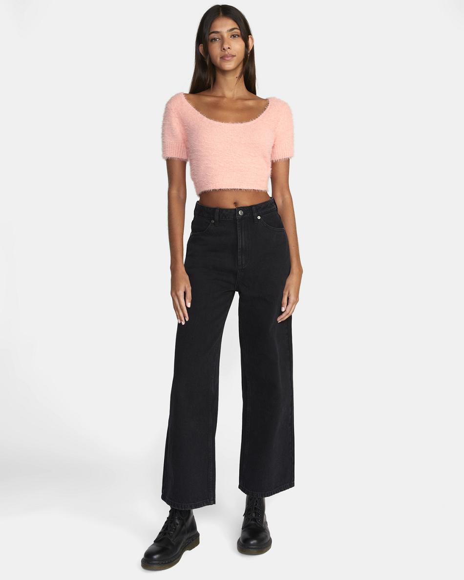 Suéteres Rvca Murray Cropped Mujer Coral | PCOQX48181