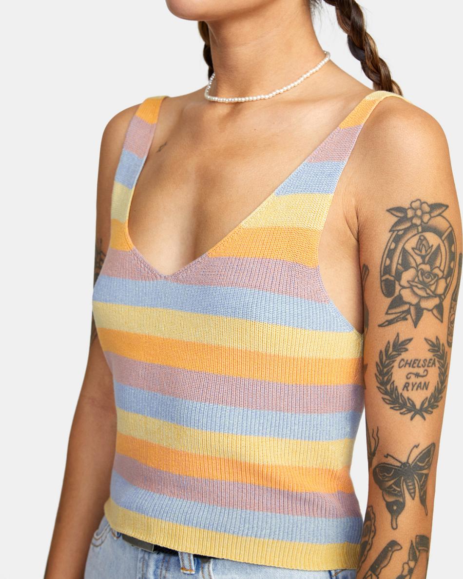 Suéteres Rvca Rainshadow Tank Top Mujer Multi | QCOWA16926