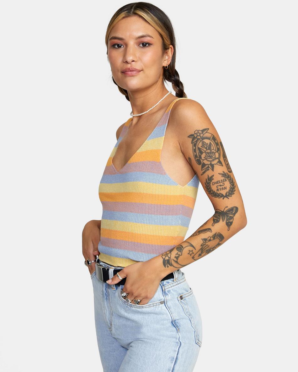 Suéteres Rvca Rainshadow Tank Top Mujer Multi | QCOWA16926