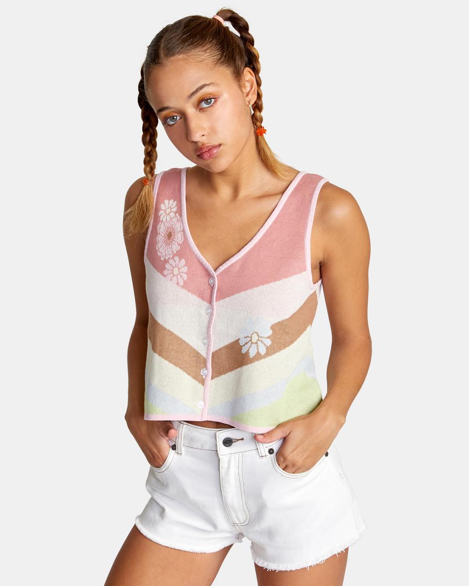 Suéteres Rvca The Trouble Tank Top Mujer Multi | CODFL69992