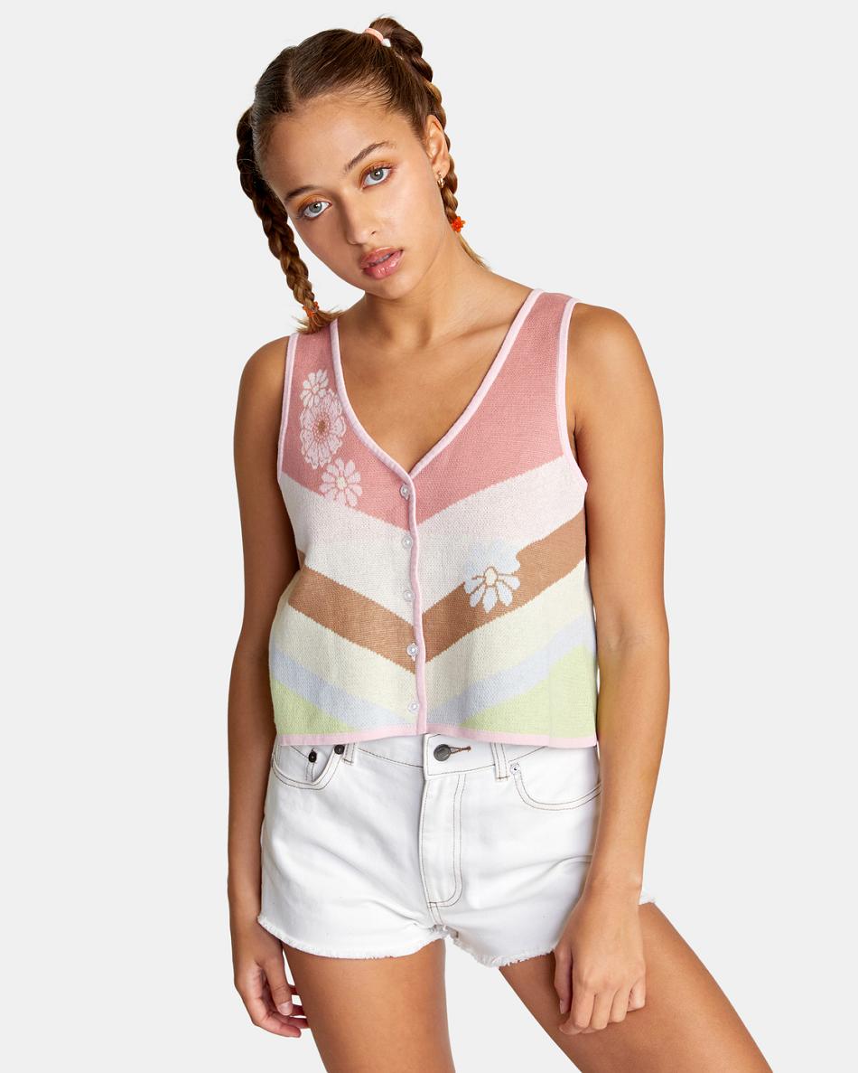 Suéteres Rvca The Trouble Tank Top Mujer Multi | CODFL69992