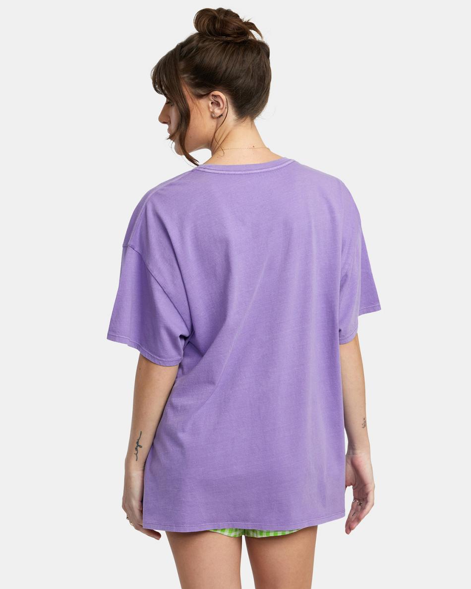 T shirts Rvca All Net Baggie Mujer Purps | ACOWC29807