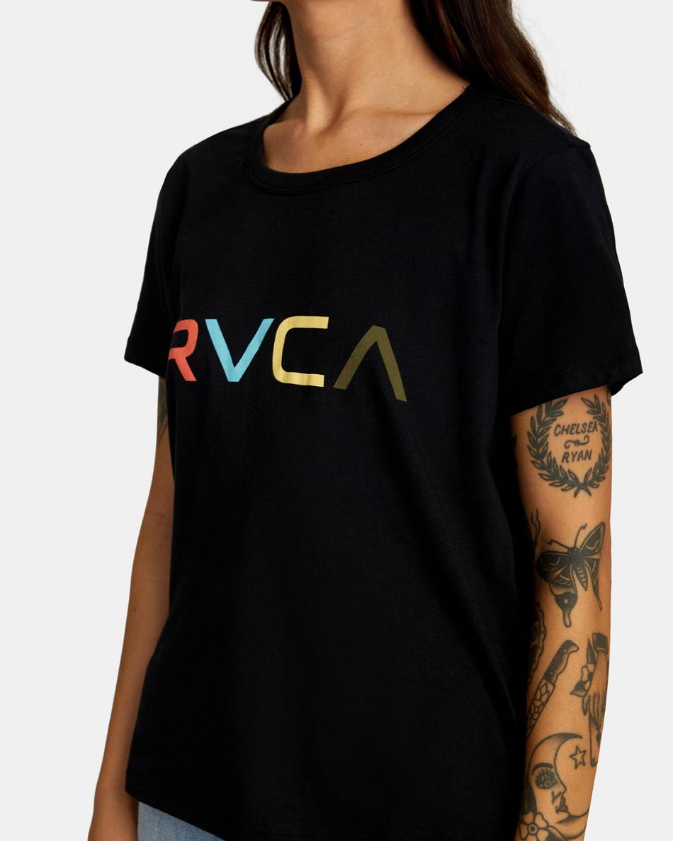 T shirts Rvca Big RVCA Mujer Negras | CODYB17718