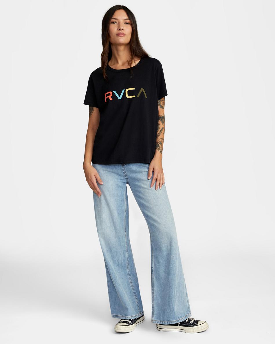 T shirts Rvca Big RVCA Mujer Negras | CODYB17718