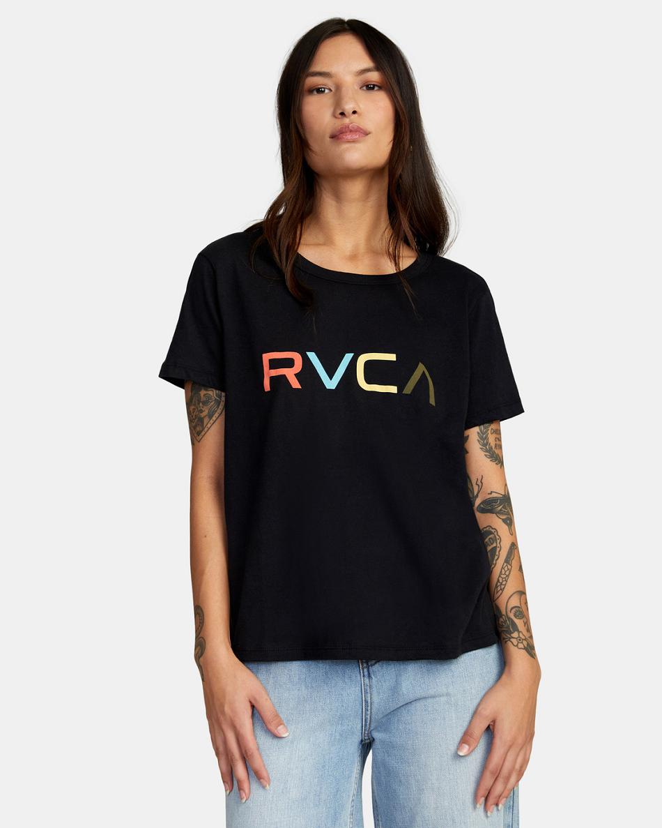 T shirts Rvca Big RVCA Mujer Negras | CODYB17718