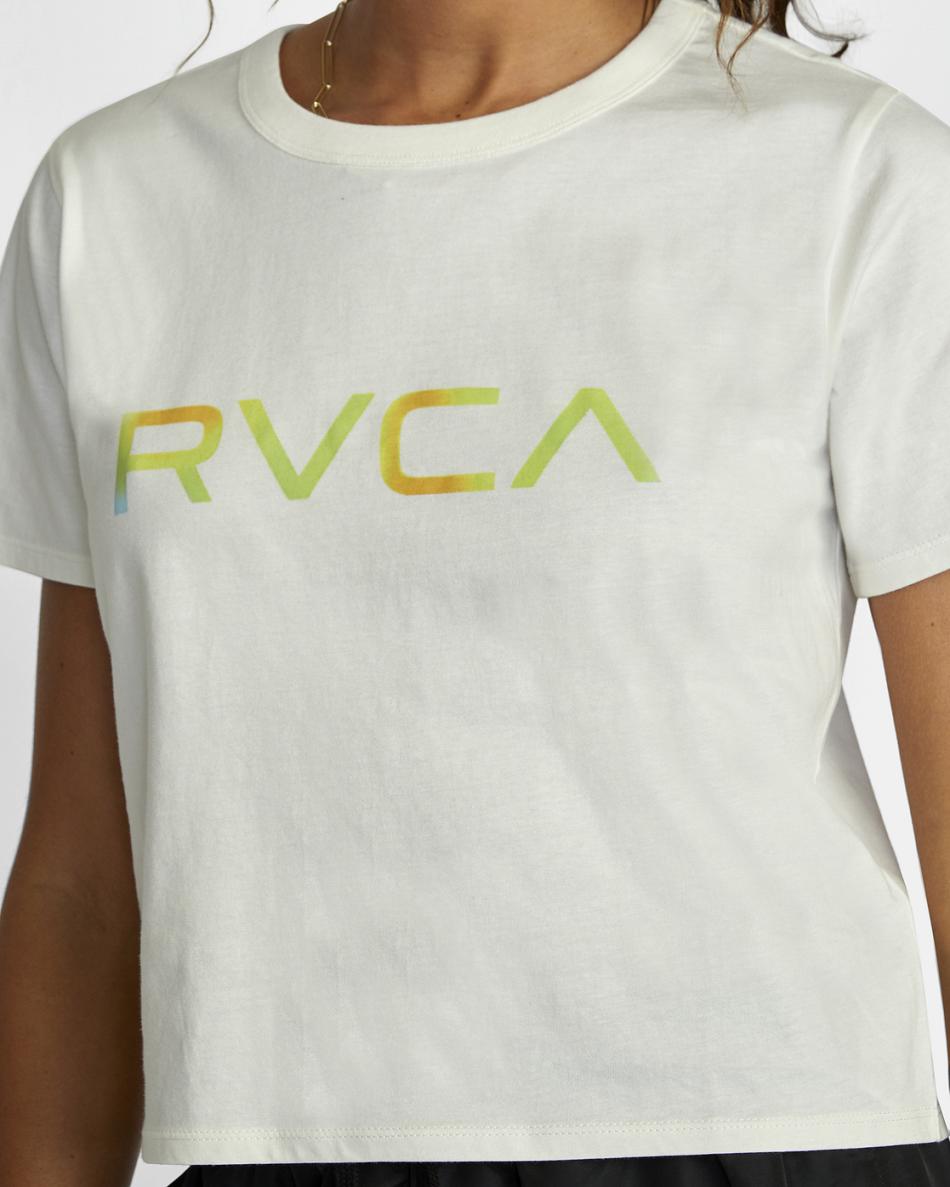 T shirts Rvca Big Radiant Boxed Mujer Blancas | CONEJ34480