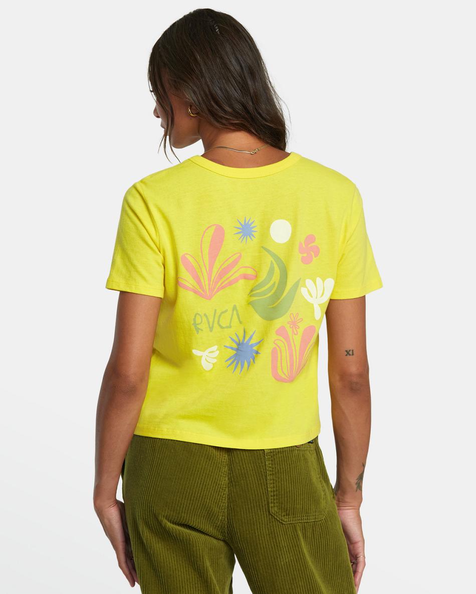 T shirts Rvca Cuttings Mujer Guava | COZPD23246