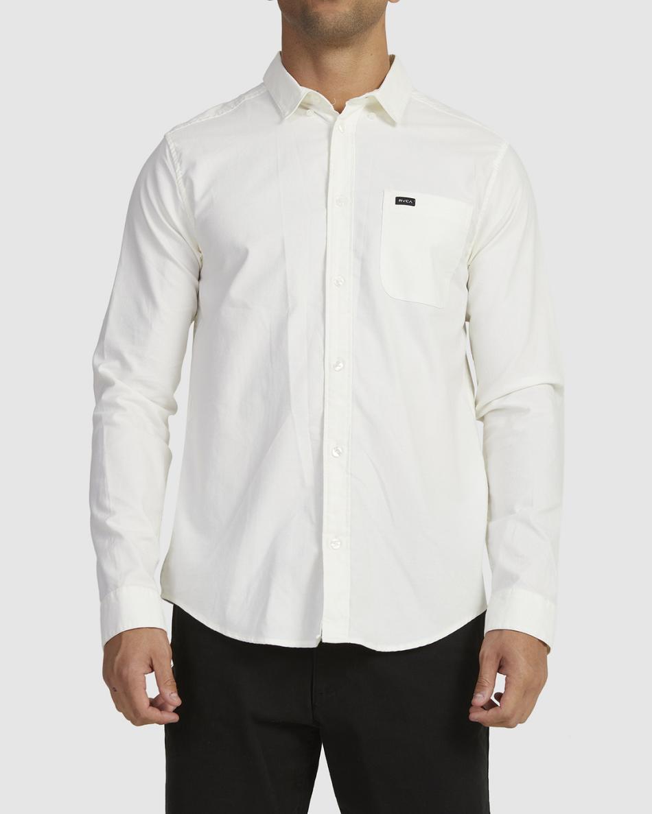 T shirts Rvca Do Stretch Long Sleeve Hombre Blancas | COJVR85422