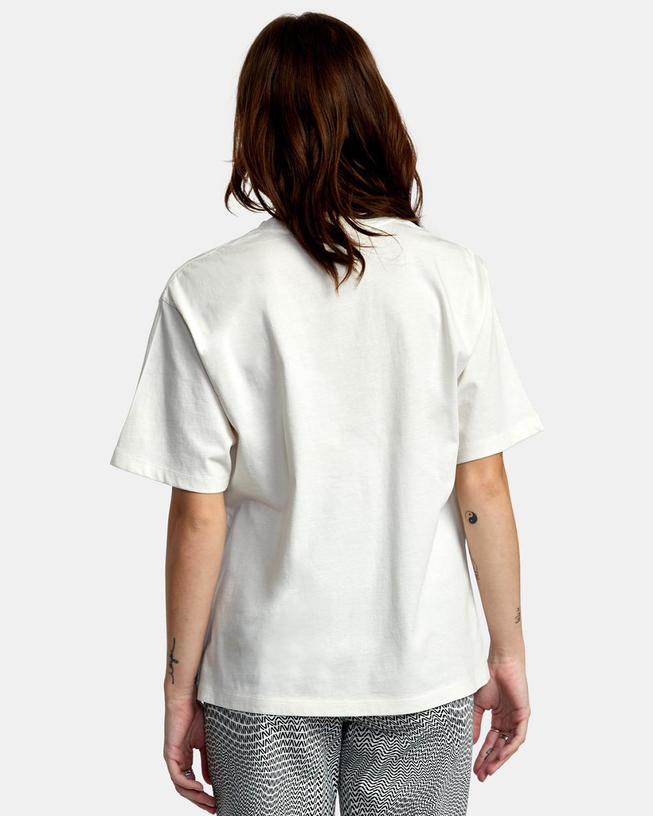 T shirts Rvca Fly Guy Anyday Mujer Blancas | UCOTG20270