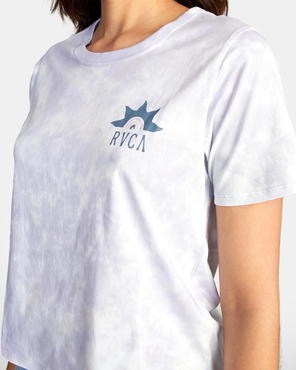 T shirts Rvca Hawaii Sunrise Boxy Mujer Skyway | XCOBH32765