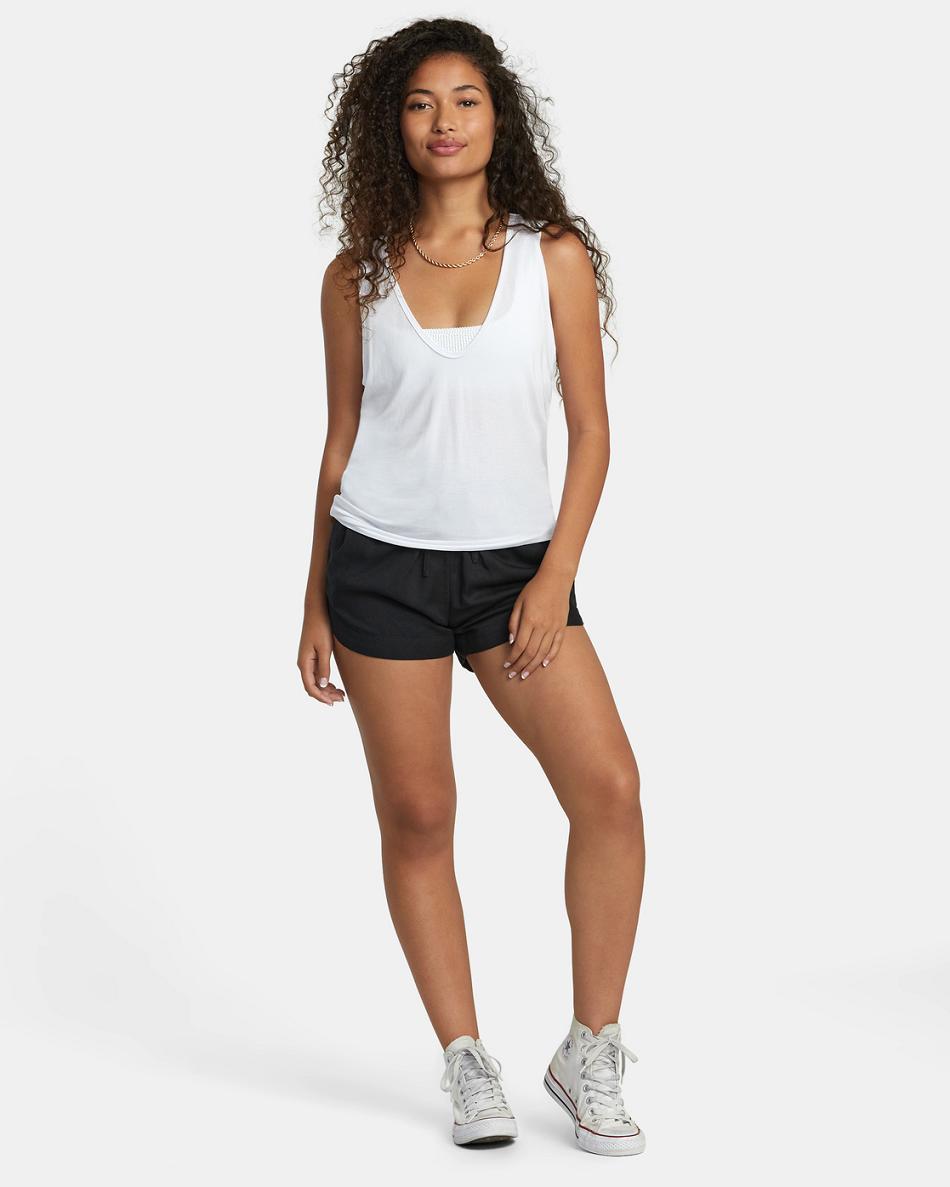 T shirts Rvca Minted Tank Top Mujer Blancas | COZPD31110