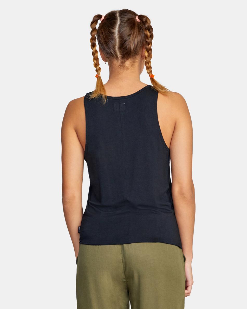 T shirts Rvca Minted Tank Top Mujer Negras | CODYB35361