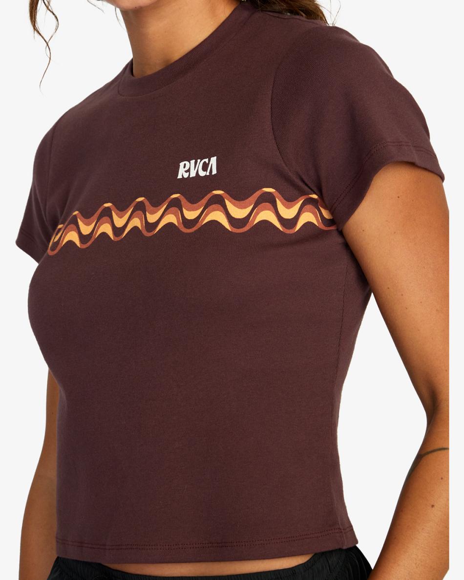 T shirts Rvca Optics Baby Mujer Espresso | UCOTG73779