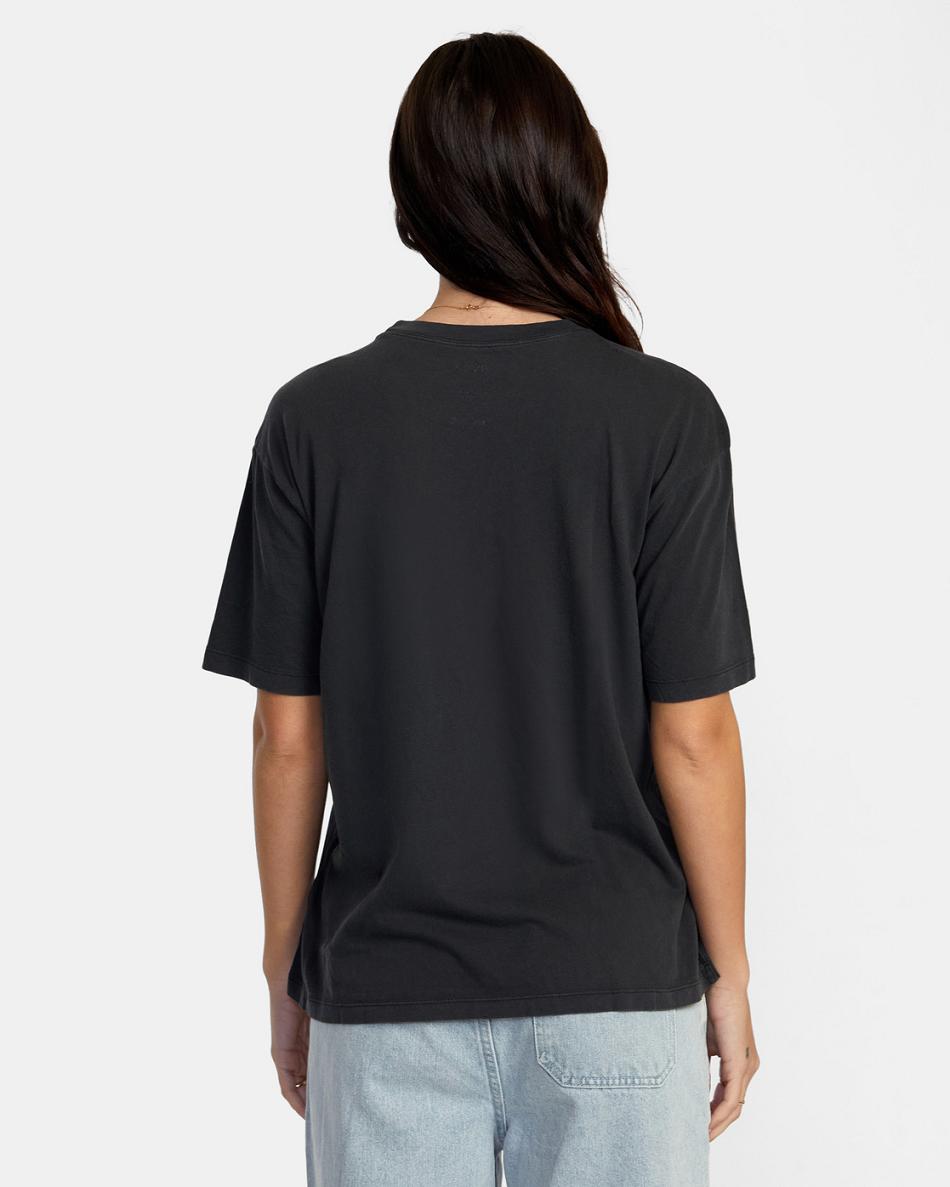 T shirts Rvca PTC Anyday Mujer Negras | XCOGW58240