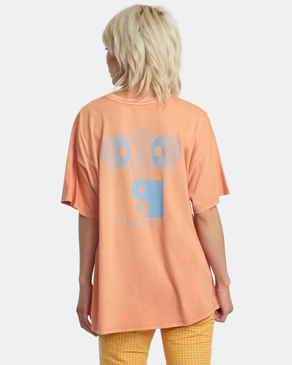 T shirts Rvca Retreat Baggie Mujer Lilikoi | XCOBH14693