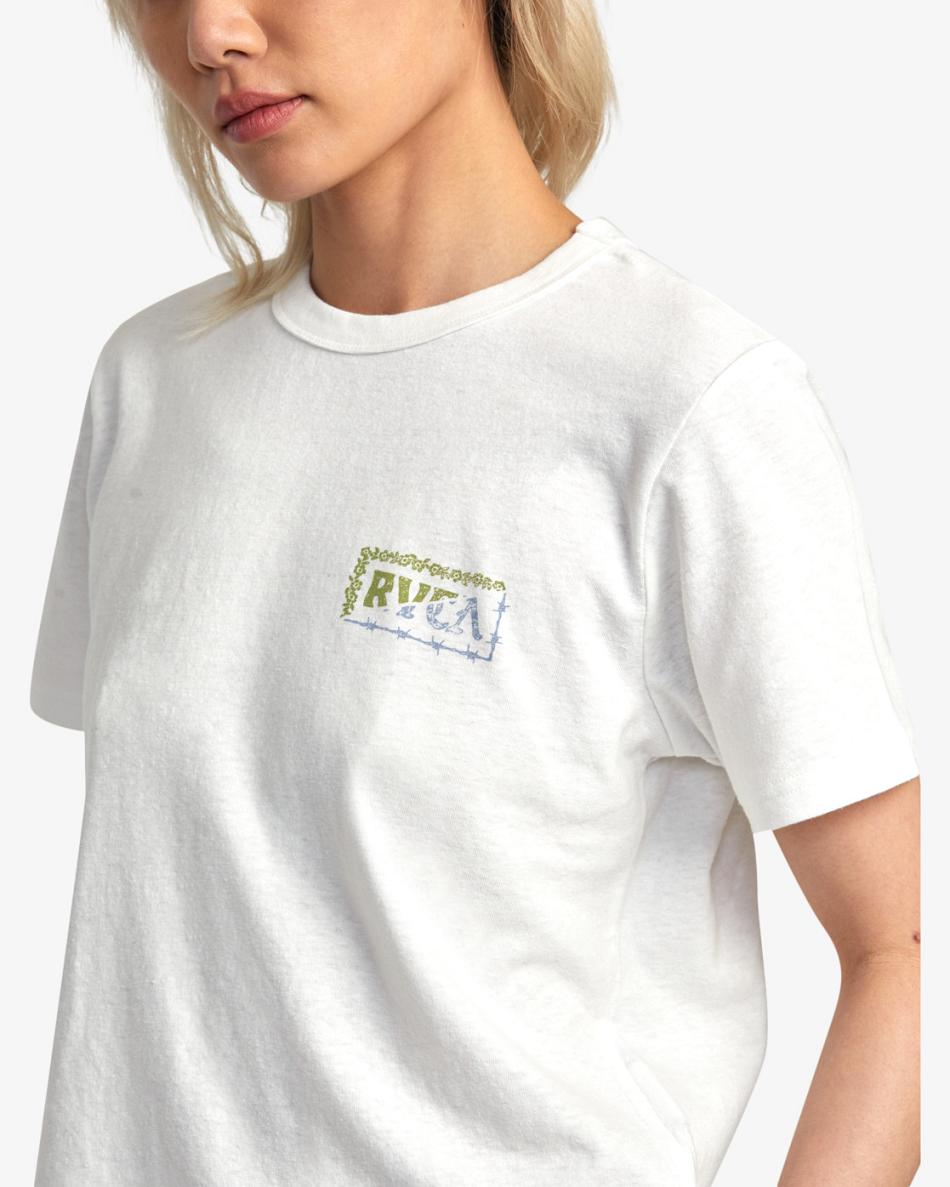 T shirts Rvca Splitter Mujer Blancas | YCOGT62672