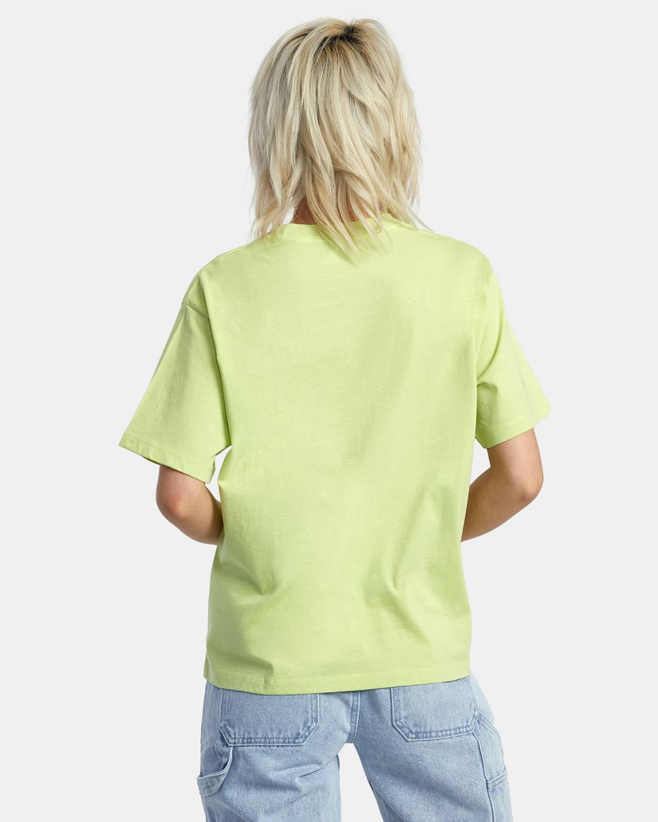 T shirts Rvca Swirl Anyday Mujer Verde | SCONY68326