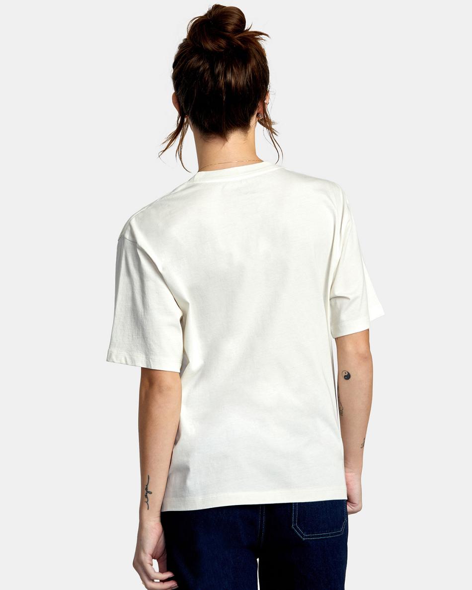 T shirts Rvca Terrarium Anyday Mujer Blancas | COQAV63423