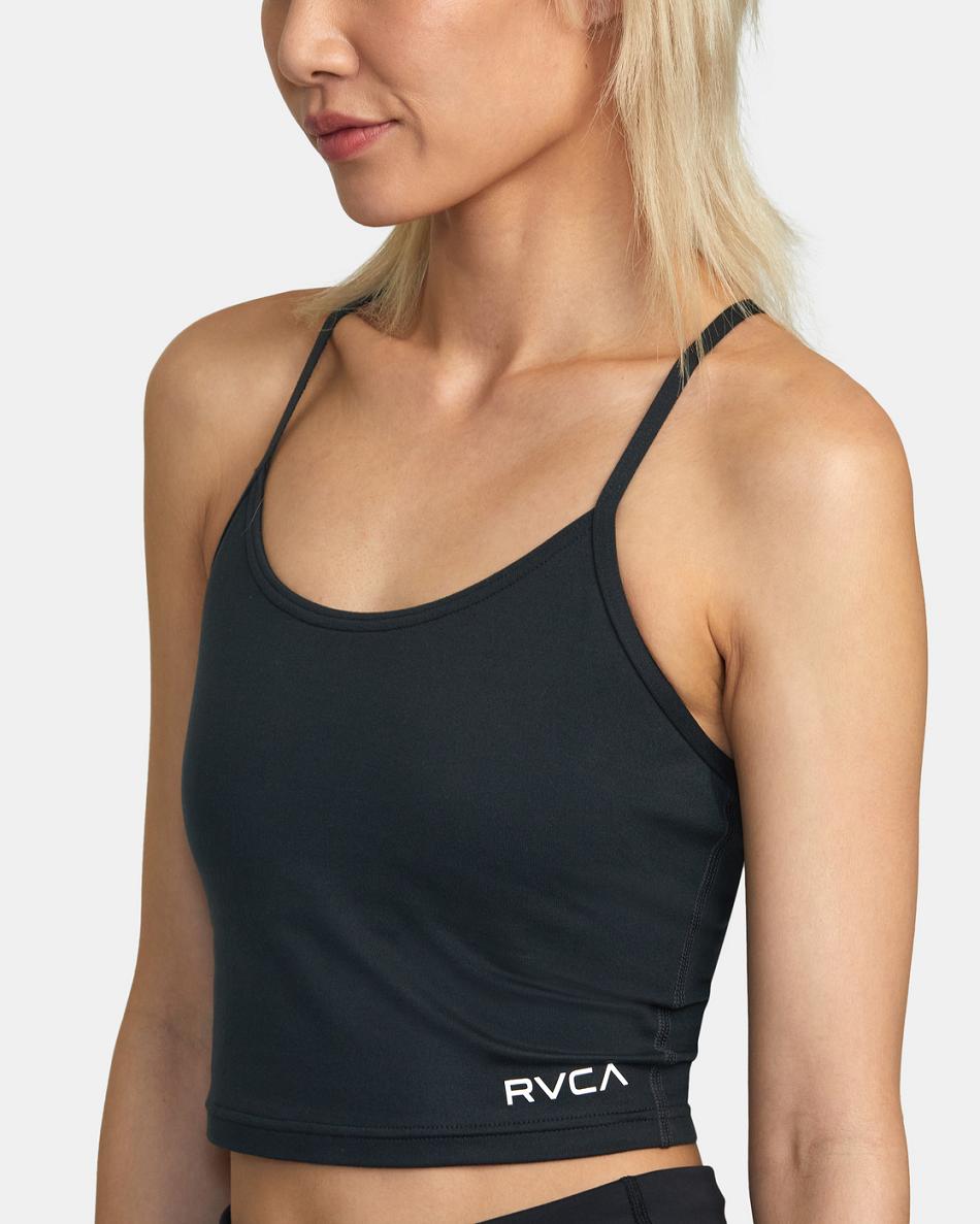 Top Deportivos Rvca Base Tank Mujer Negras | XCOGW33098