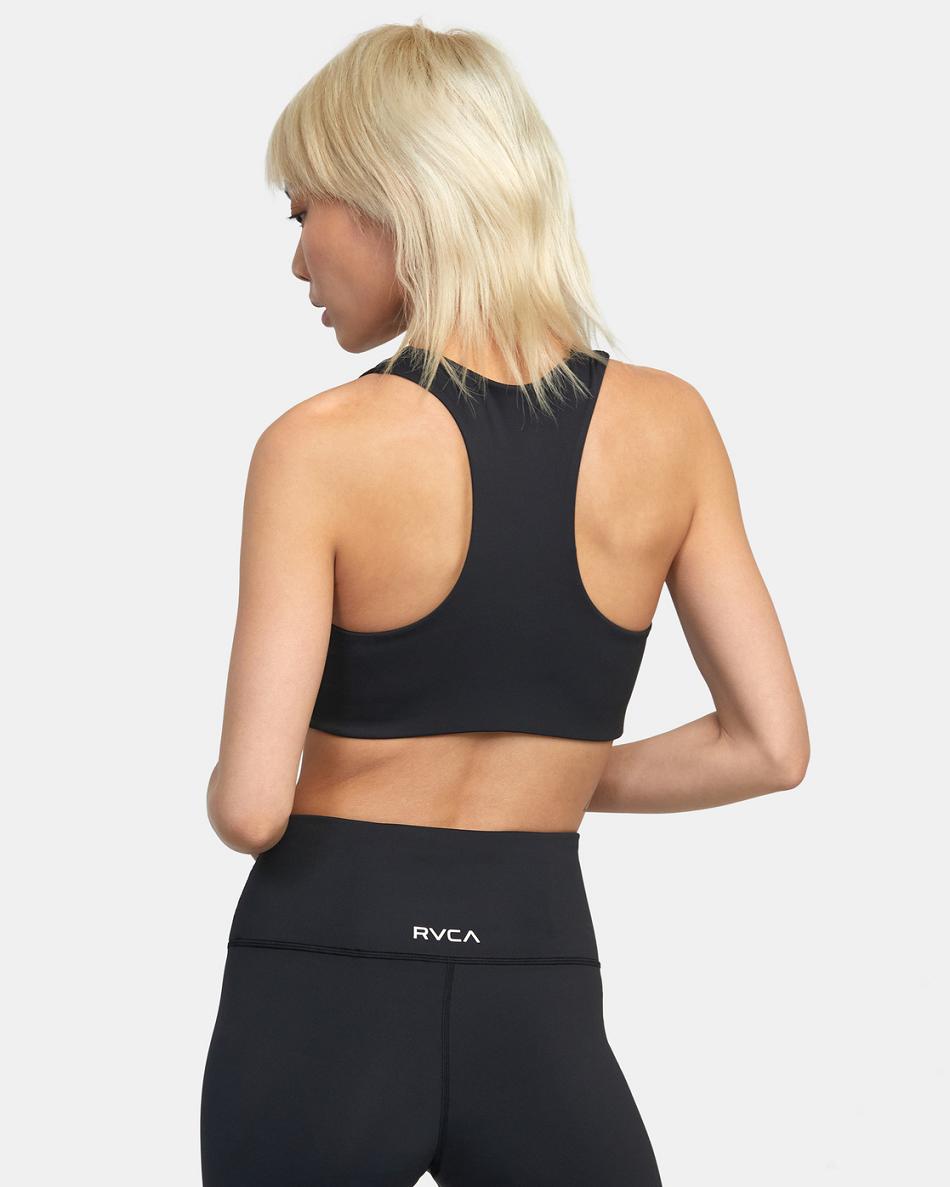 Top Deportivos Rvca VA Essential Mid Support Mujer Negras | UCOND84932