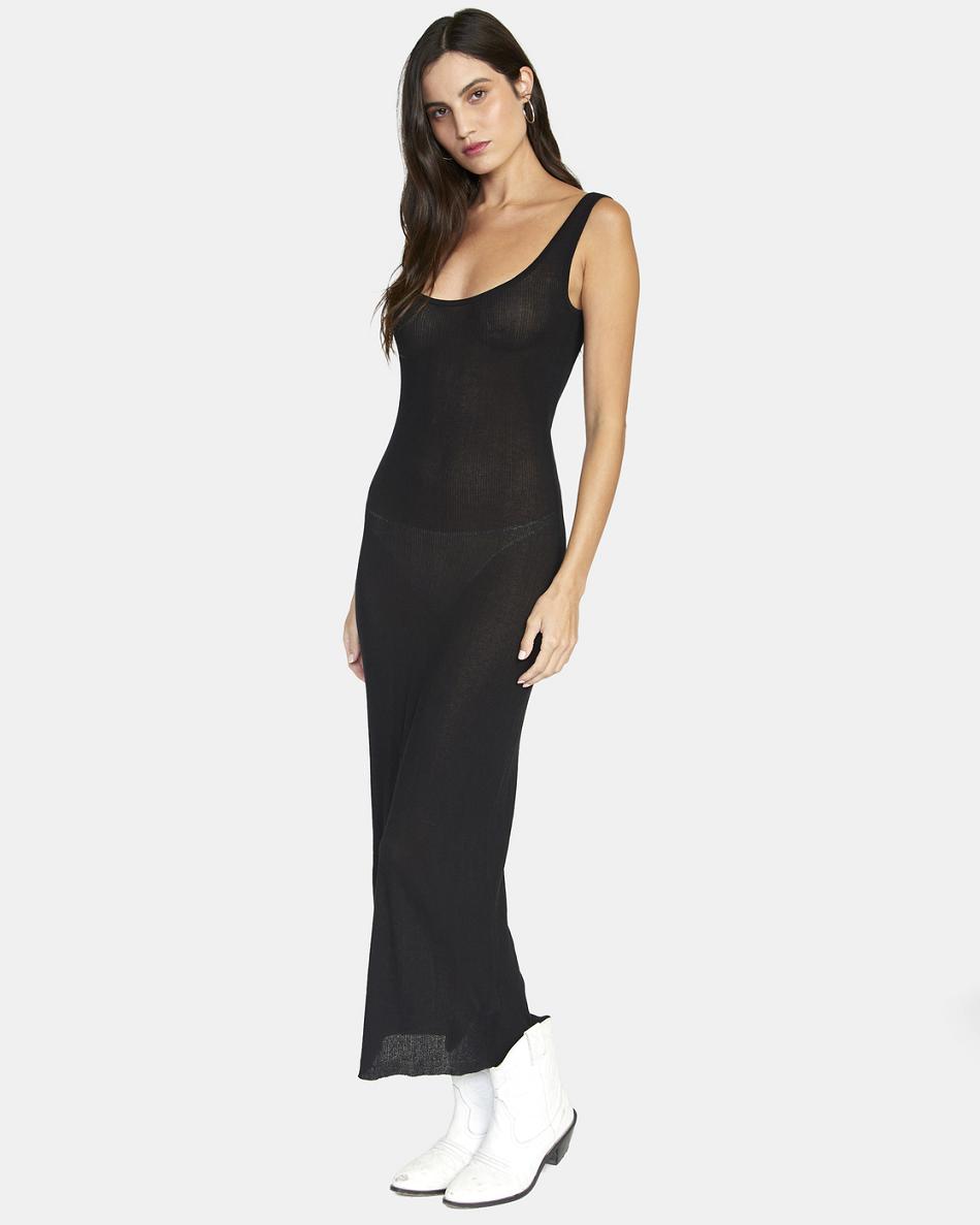 Vestido Rvca Back It Up Bodycon Mujer Negras | GCOUC41487