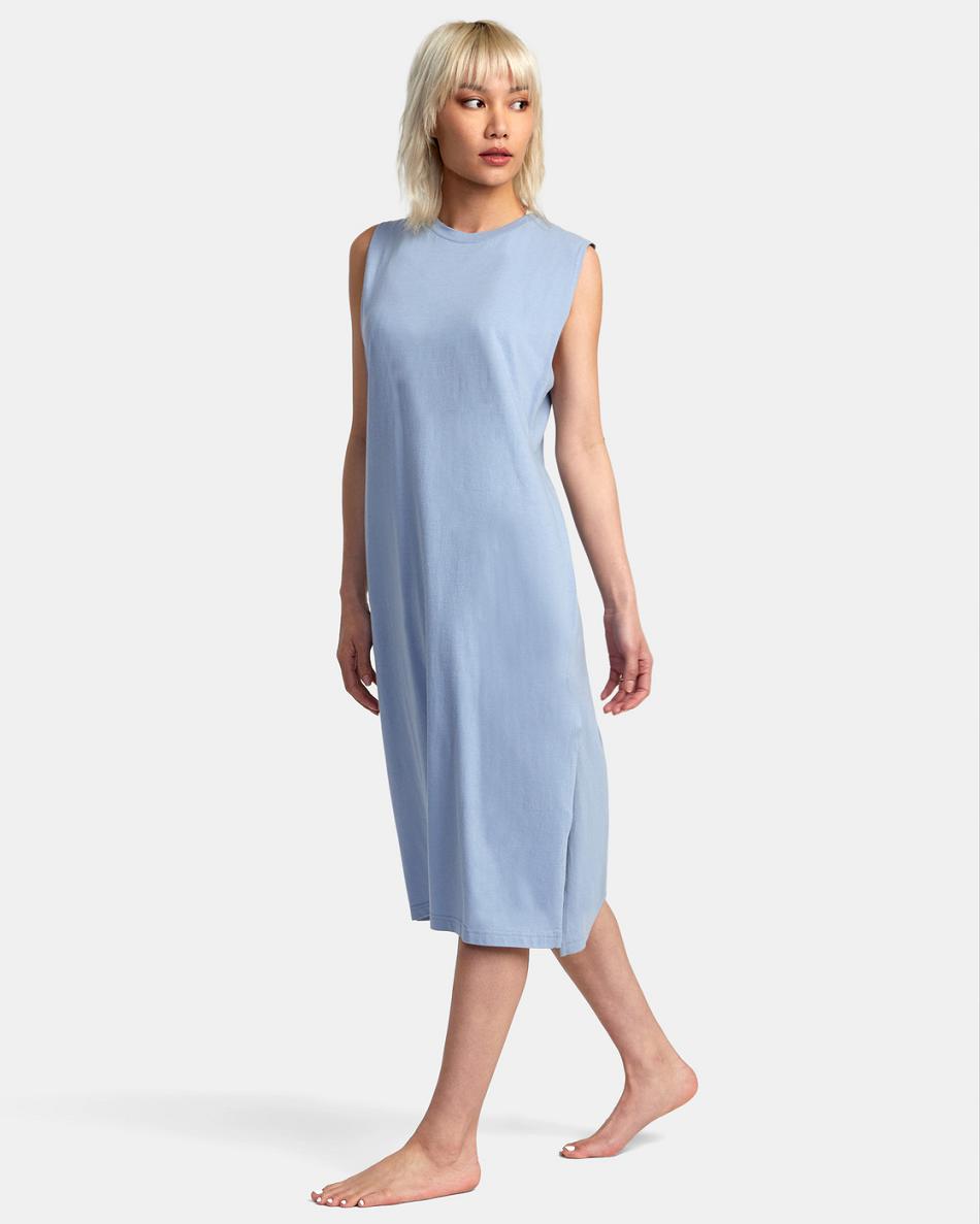 Vestido Rvca Flexin Coverup Mujer Azules | UCOTG76950