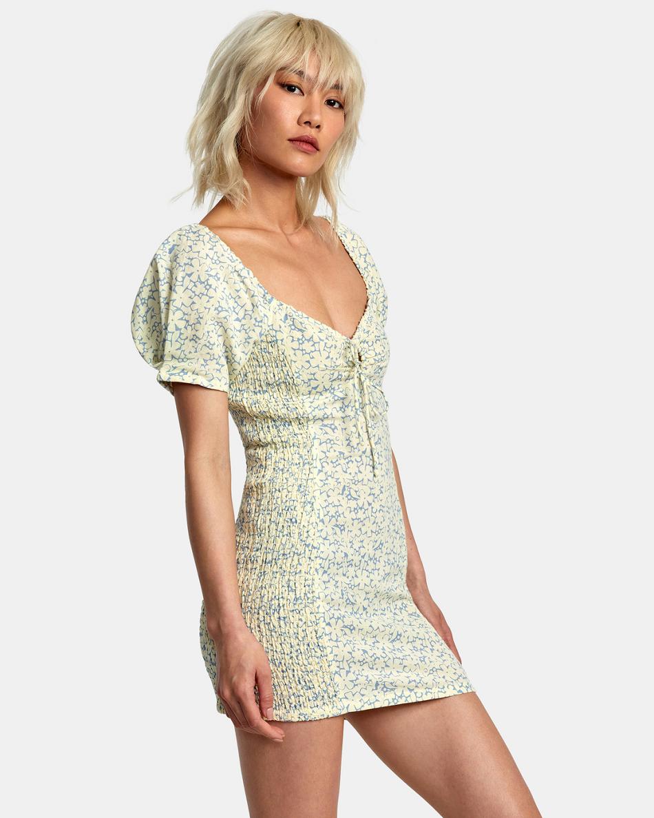 Vestido Rvca Gretel Linen Mujer Limón | CODYB75890