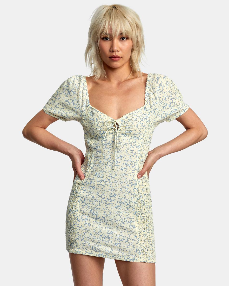 Vestido Rvca Gretel Linen Mujer Limón | CODYB75890