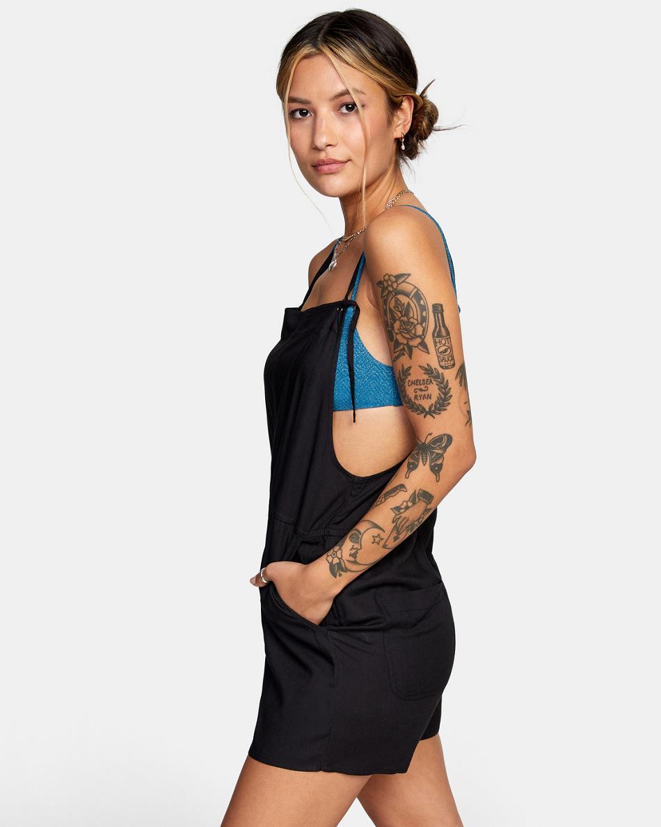 Vestido Rvca Laidback Romper Mujer Negras | DCOVO53551