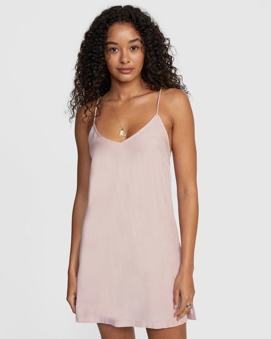 Vestido Rvca Odyssey A Rayas Mujer Pale Mauve | DCOVO86077