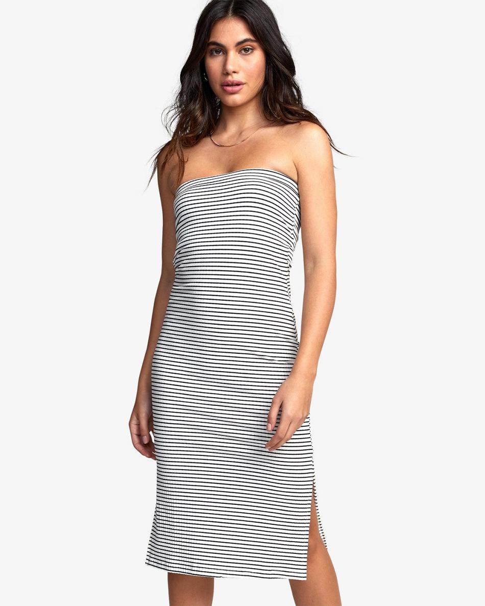 Vestido Rvca STEADY DRESS Mujer Blancas | ECOHC32952