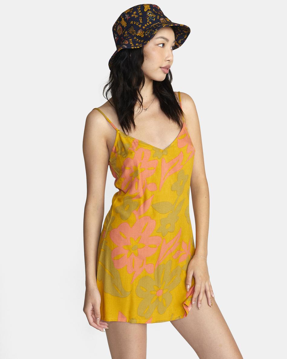 Vestido Rvca Slip Up Slip Mujer Doradas | TCOPQ85913