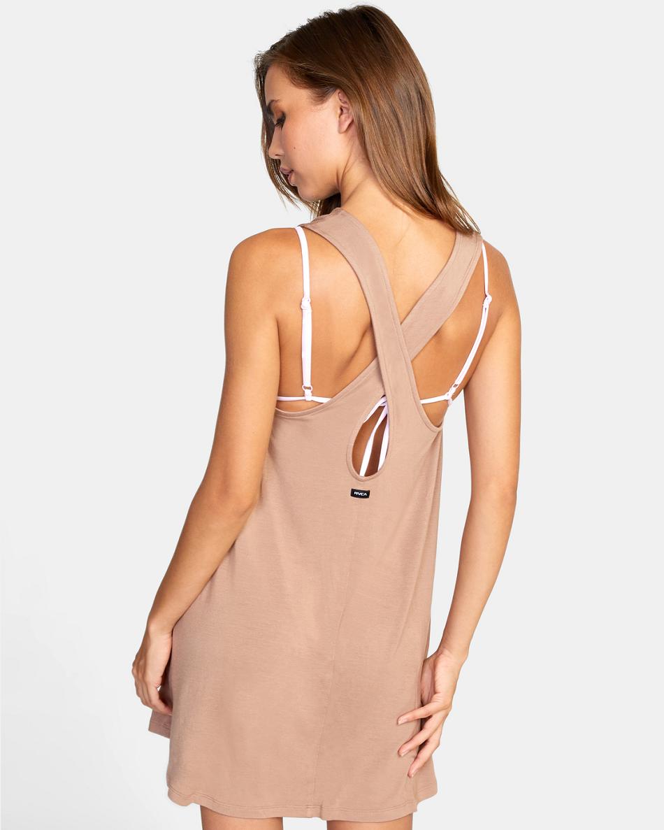 Vestido Rvca Tripped Up Mujer Wood | DCOKV46757