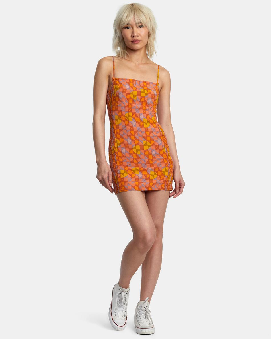 Vestido Rvca United Bodycon Mujer Sandlewood | CONZX90461