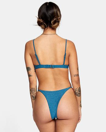 Abajo De Bikini Rvca Brightside Skimpy French Mujer Azules | COCVG25059