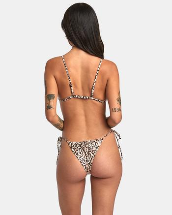 Abajo De Bikini Rvca Meow Chanclas Tie Skimpy Mujer Java | COCIF28904