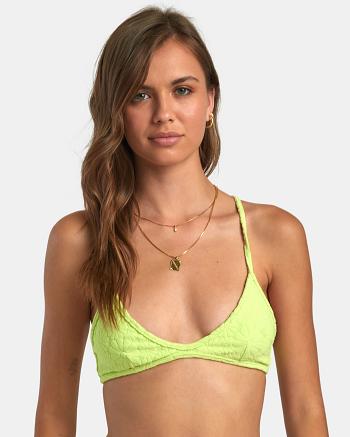 Arriba De Bikini Rvca Dolly Crossback Triangle Mujer Verde | ECOHC78054